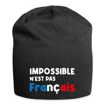 impossible n'est pas français - Bonnet en jersey - noir - Devant