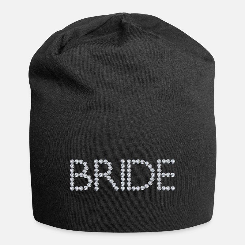 Braut - Jersey-Beanie - Schwarz