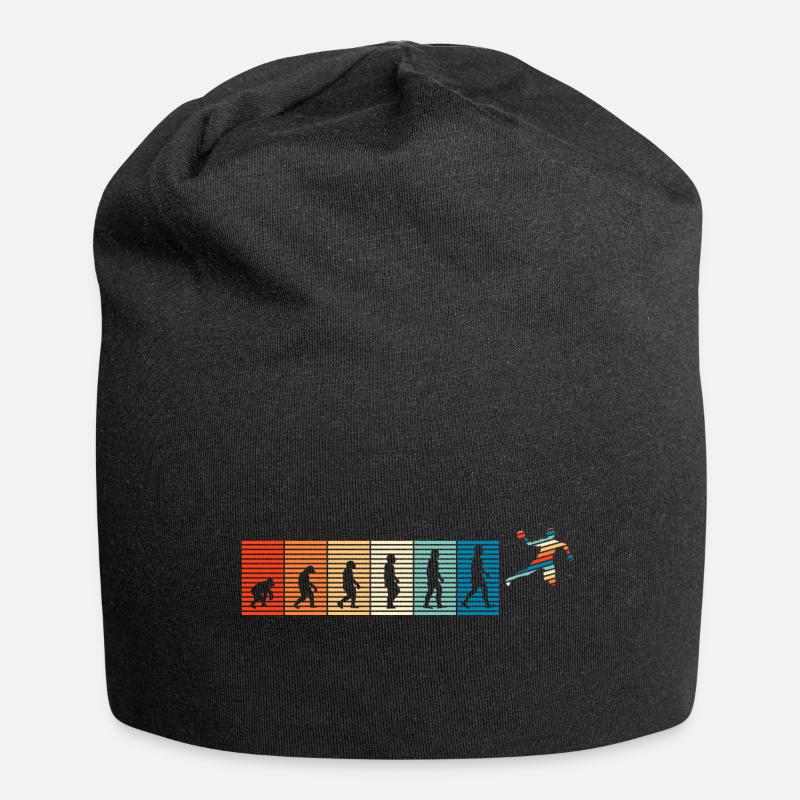 Evolution Handball Vintage Retro Design - Jersey-Beanie - Schwarz
