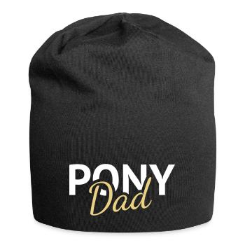 Pony Dad - Jersey-Beanie - Schwarz - Vorne