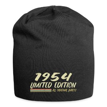 1954 Geburtstagsgeschenkidee 1954 - Jersey-Beanie - Schwarz - Vorne