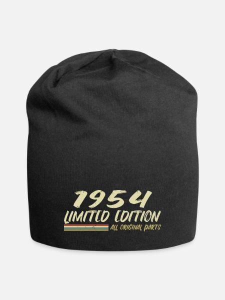 1954 Geburtstagsgeschenkidee 1954 - Jersey-Beanie - Schwarz