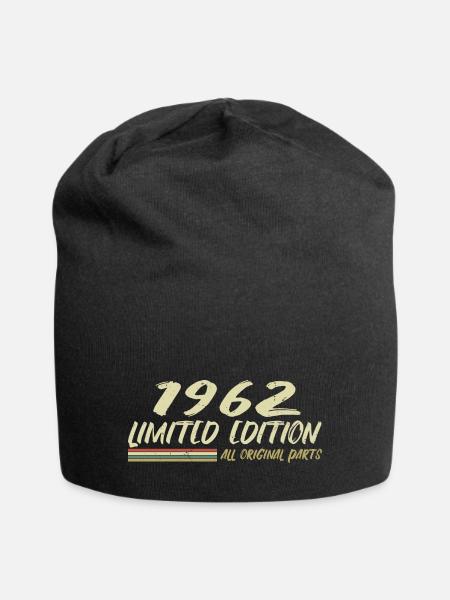 1962 Geburtstagsgeschenkidee 1962 - Jersey-Beanie - Schwarz