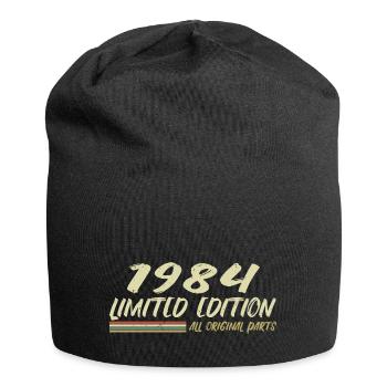 1984 Geburtstagsgeschenkidee 1984 - Jersey-Beanie - Schwarz - Vorne