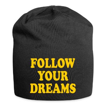 follow your dreams - Bonnet en jersey - noir - Devant