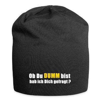 Stupid - Jersey Beanie - black - Front
