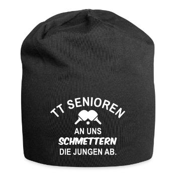 Tischtennis Senioren - Jersey-Beanie - Schwarz - Vorne
