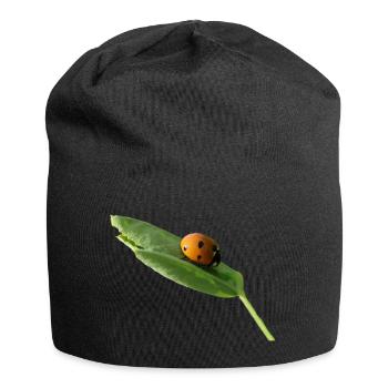 Coccinelle toupie sans texte - Bonnet en jersey - noir - Devant