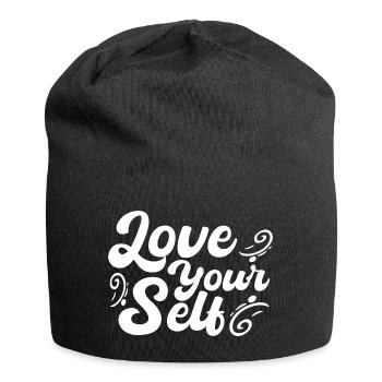 Love your self - Jersey Beanie - black - Front