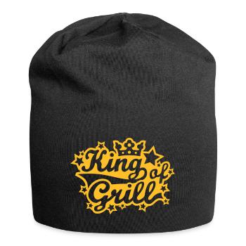 King of Grill lettering 02.1 - Jersey Beanie - black - Front