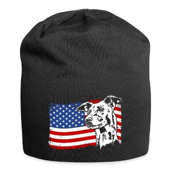 Greyhound America Flag Greyhound Dogs Wilsigns - Bonnet en jersey - noir - Devant
