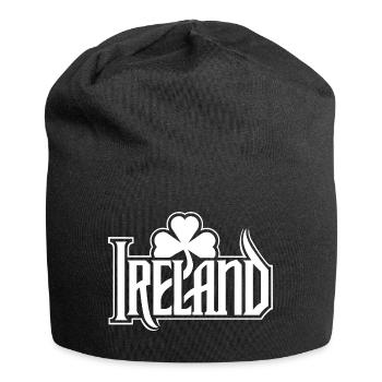 Irlande - Bonne Saint-Patrick - Shamrock - Bonnet en jersey - noir - Devant