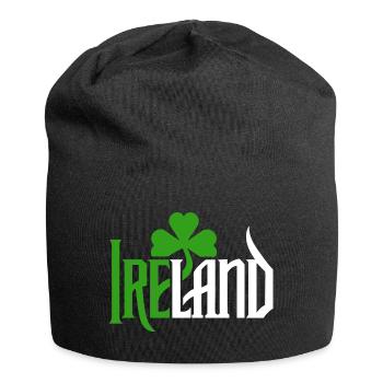 Irlande - Bonne Saint-Patrick - Shamrock - Bonnet en jersey - noir - Devant