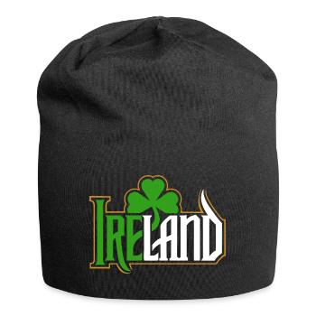 Irlande - Bonne Saint-Patrick - Shamrock - Bonnet en jersey - noir - Devant