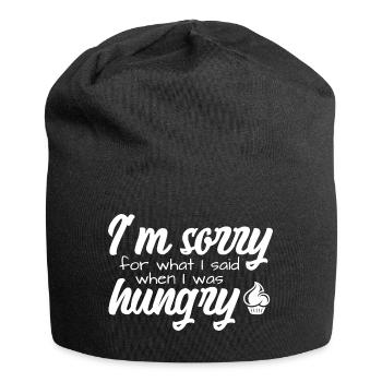 I'm Sorry For What I Have Said When I Was Hungry - Jersey-Beanie - Schwarz - Vorne