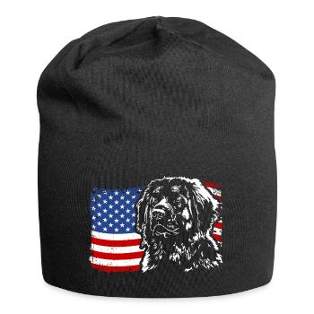 Leonberger America Flag Dogs Wilsigns - Bonnet en jersey - noir - Devant
