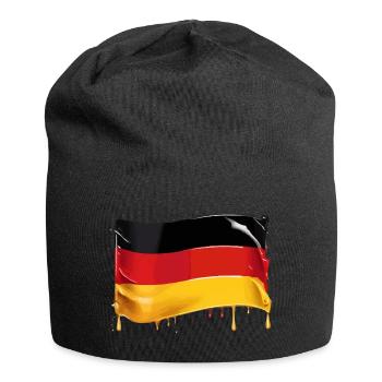 GERMAN FLAG FLAG GERMANY - Jersey Beanie - black - Front
