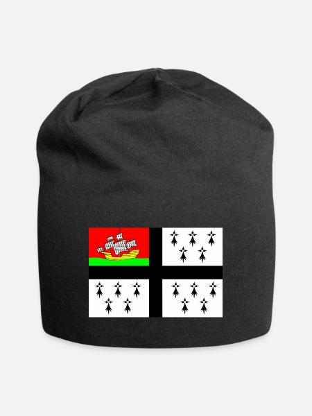 Drapeau de Nantes - Bonnet en jersey - noir