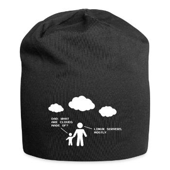 What are Clouds made of? - Linux servers - Jersey-Beanie - Schwarz - Vorne