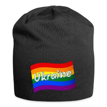 Ukraine Pride Ukrainian Pride drapeau arc-en-ciel LGBTQ - Bonnet en jersey - noir - Devant