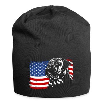 Bullmastiff America Flag Dogs Wilsigns - Bonnet en jersey - noir - Devant