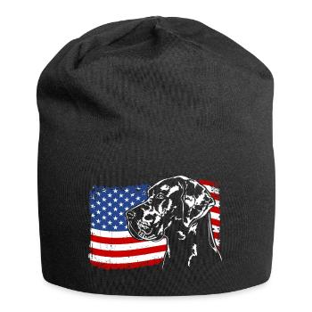 Dogue Allemand Drapeau Chiens Wilsigns - Bonnet en jersey - noir - Devant