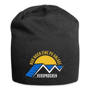 Photovoltaik - Nur noch eine PV Anlage Versprochen - Jersey-Beanie - Schwarz - Vorne
