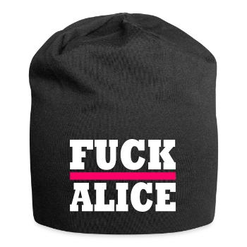 Fuck alice - Jersey Beanie - black - Front
