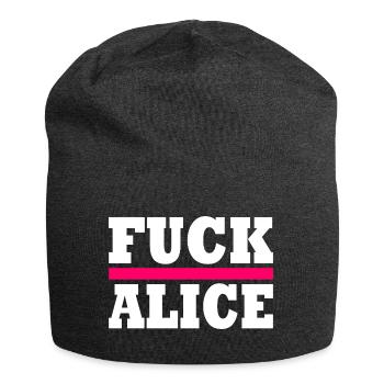 Fuck alice - Bonnet en jersey - charbon - Devant