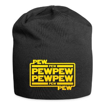 Pew Pew Pew - Jersey-Beanie - Schwarz - Vorne