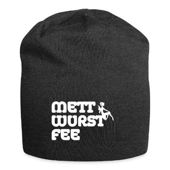 METTWURST Fee - Lustiges Design für Fleisch Love - Jersey-Beanie - Anthrazit - Vorne