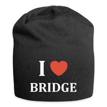 i love Bridge - Bonnet en jersey - noir - Devant