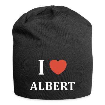 i love Albert - Bonnet en jersey - noir - Devant