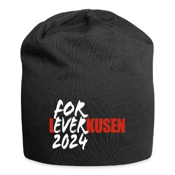 For Ever Leverkusen - J’aime Leverkusen - Dicton - Bonnet en jersey - noir - Devant