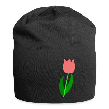 Tulipe Pays-Bas - Bonnet en jersey - noir - Devant