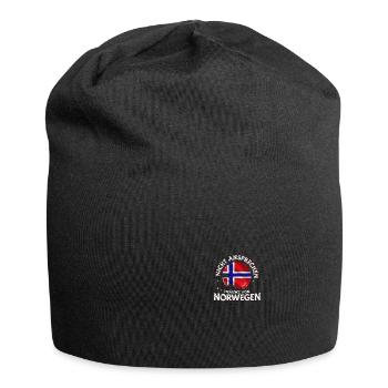 Träume von Norwegen Flagge Urlaub Geschenk - Jersey-Beanie - Schwarz - Vorne