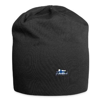 Finnland Offiziell Abhängig Flagge Urlaub Geschenk - Jersey-Beanie - Schwarz - Vorne