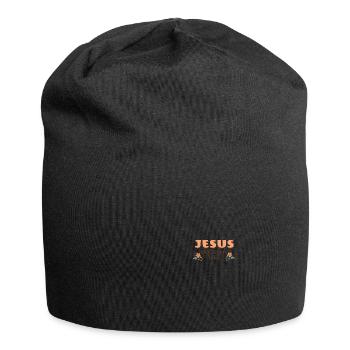 Jesus saved my Life Christliches Damen - Jersey-Beanie - Schwarz - Vorne