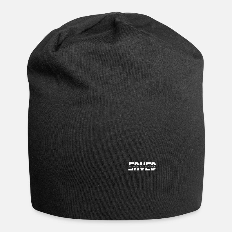 Saved by The One Who Died for Me - Jersey-Beanie - Schwarz