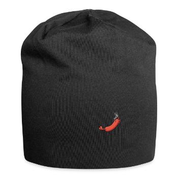 Sausage that sleeps and snores - Jersey Beanie - black - Front