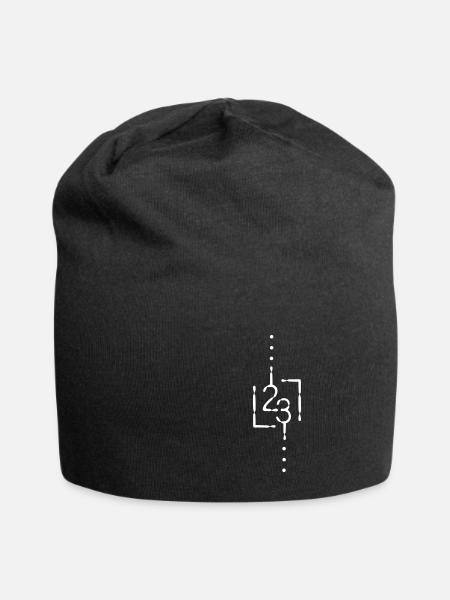 23 Logo 22 - Jersey-Beanie - Schwarz