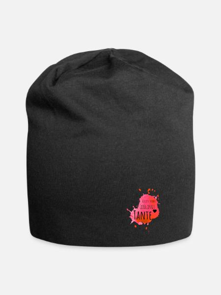 Lieblings Tante - Jersey-Beanie - Schwarz