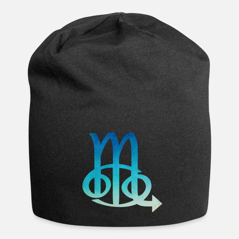 Krebs Skorpion Sternzeichen - Jersey-Beanie - Schwarz