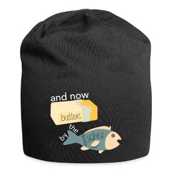 Butter bei die Fische - Jersey-Beanie - Schwarz - Vorne