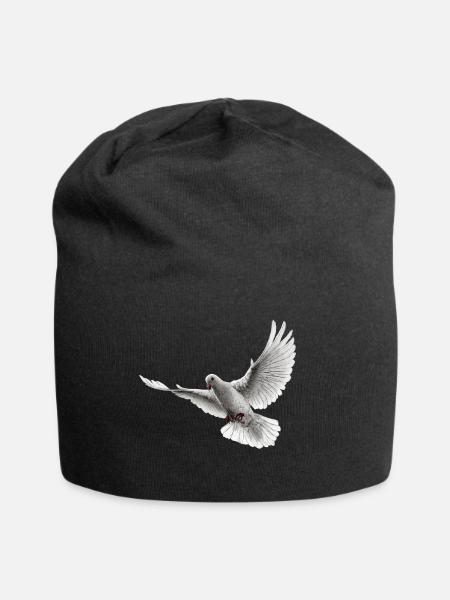 Taube - Jersey-Beanie - Schwarz