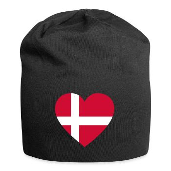 Love Liebe geschenk denmark daenemark - Jersey-Beanie - Schwarz - Vorne