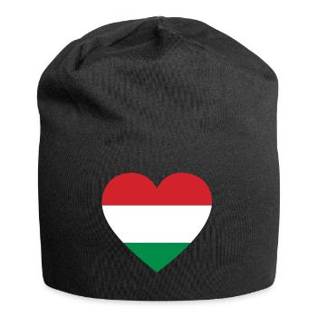 Love Liebe geschenk UNGARN Hungary - Jersey-Beanie - Schwarz - Vorne