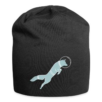SPACE FOX - Jersey Beanie - black - Front