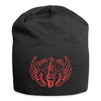 Né pour monter - Bonnet en jersey - noir - Devant