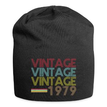 Vintage 1979 Geburtstag - Jersey-Beanie - Schwarz - Vorne